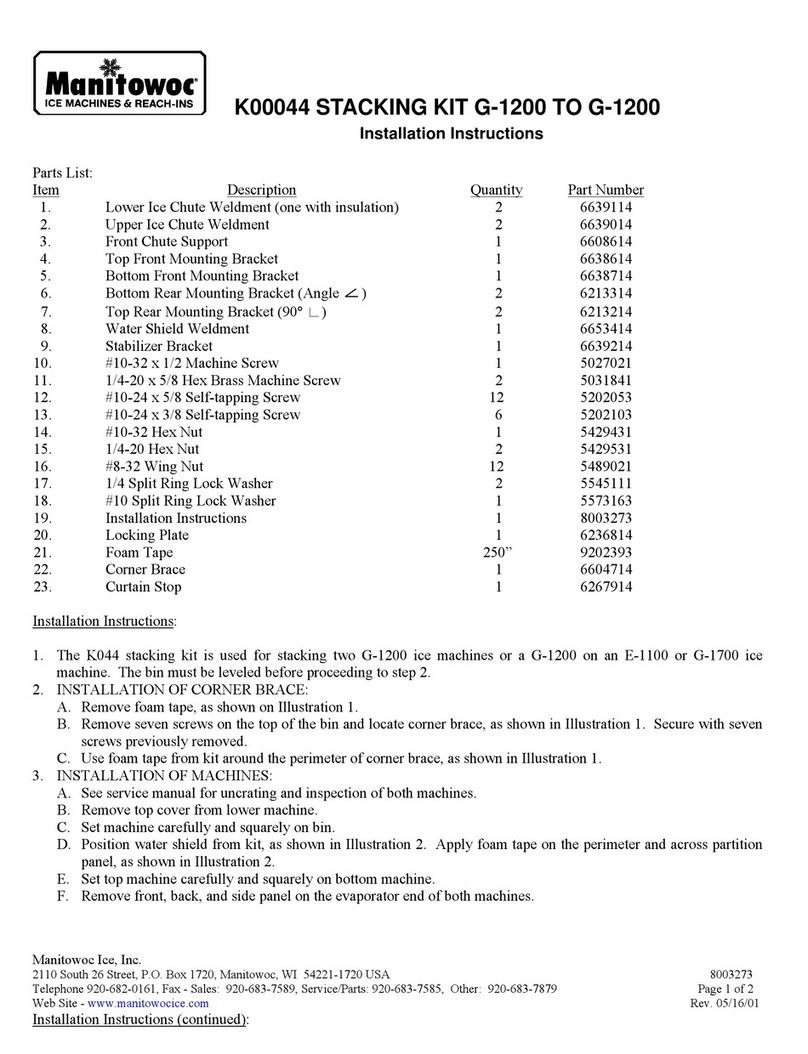Manitowoc K00044 User manual