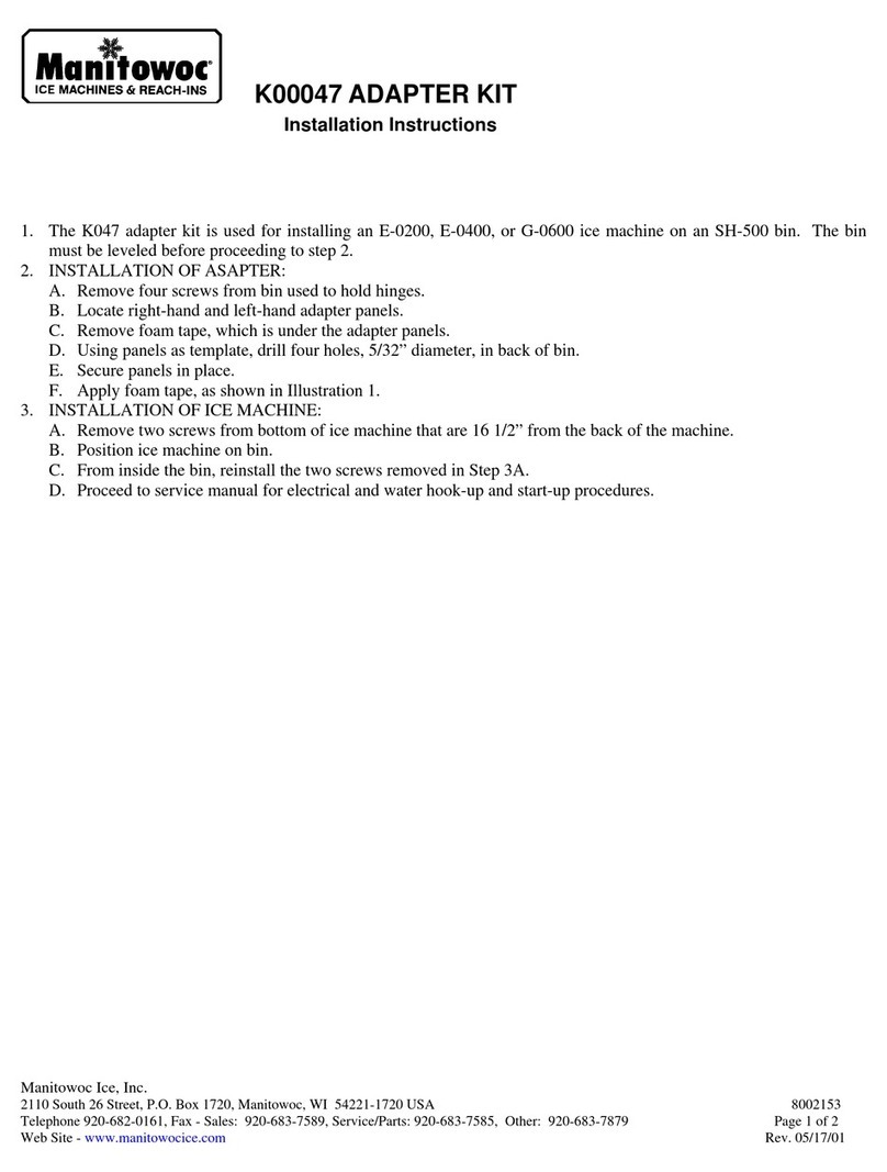 Manitowoc K00047 installation instructions