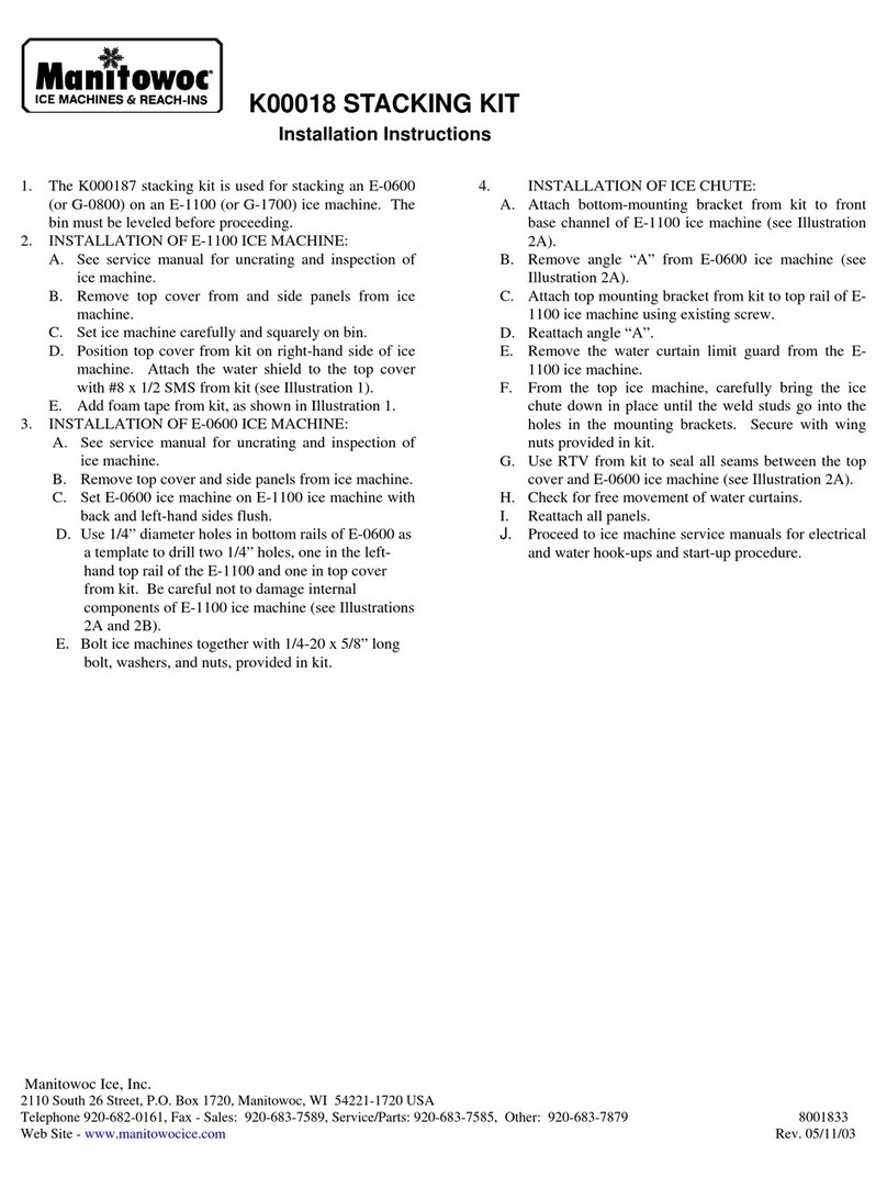 Manitowoc K000187 User manual Manitowoc K000187 User manual