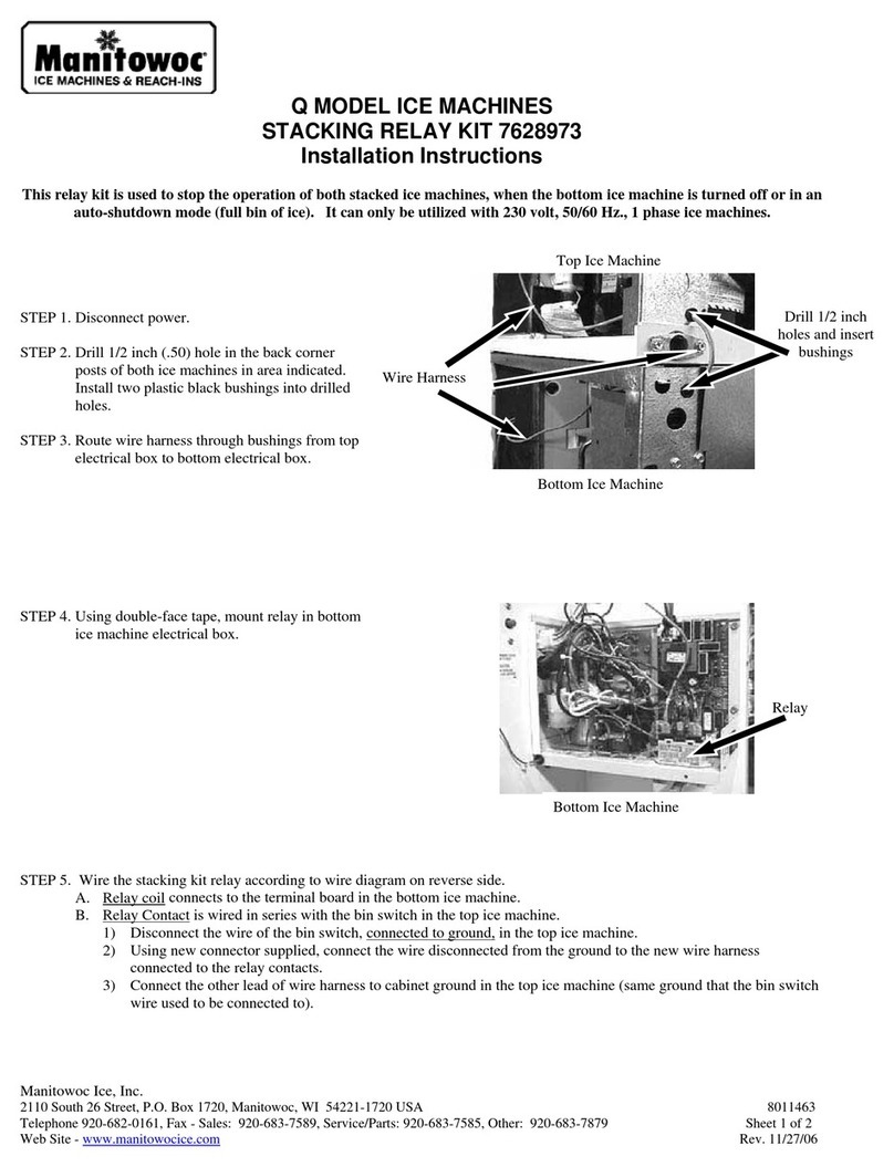 Manitowoc Q 7628973 installation instructions