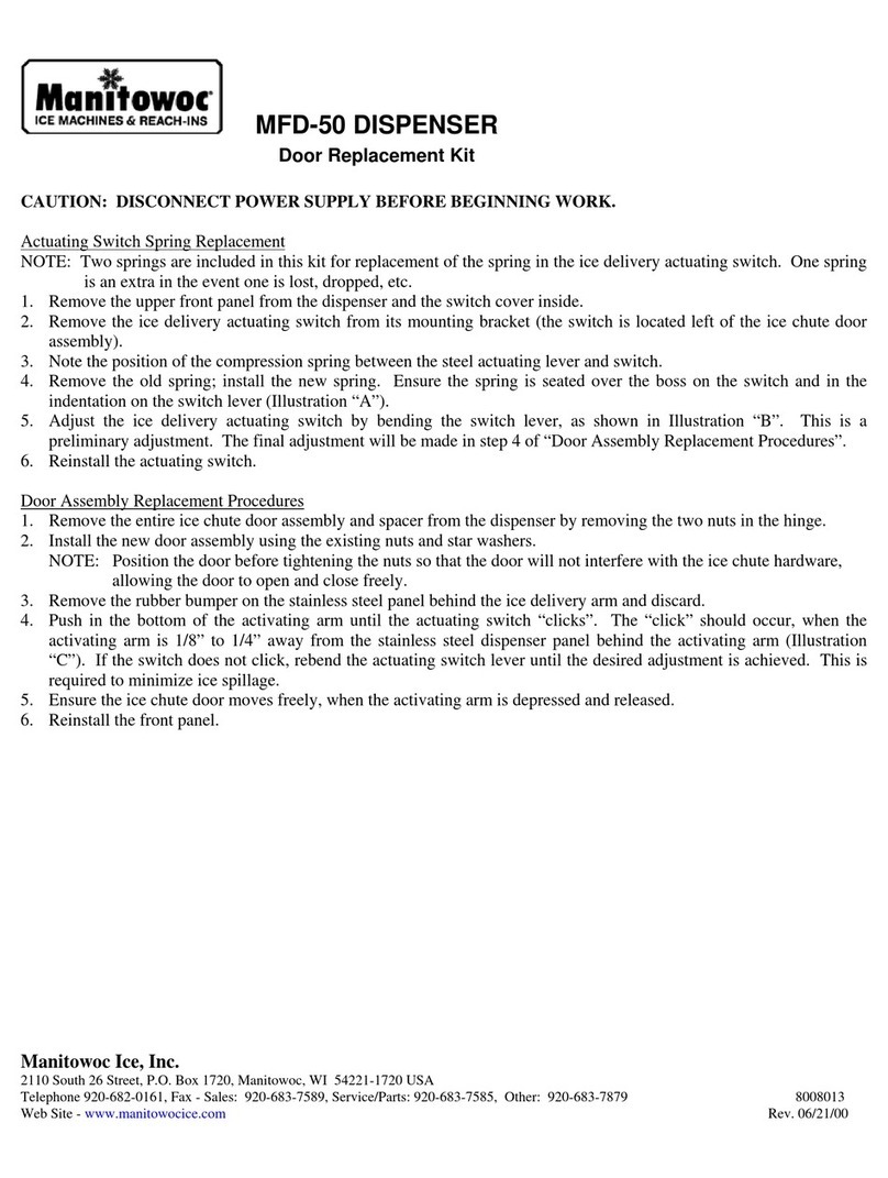 Manitowoc MFD-50 Replacement manual