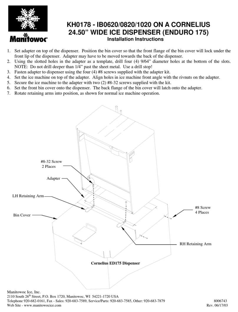 Manitowoc KH0178 User manual