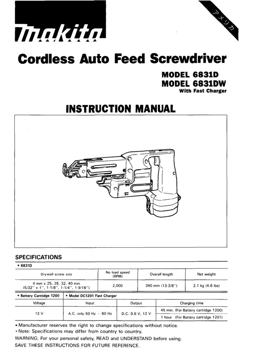 Makita 6831D User manual Makita 6831D User manual
