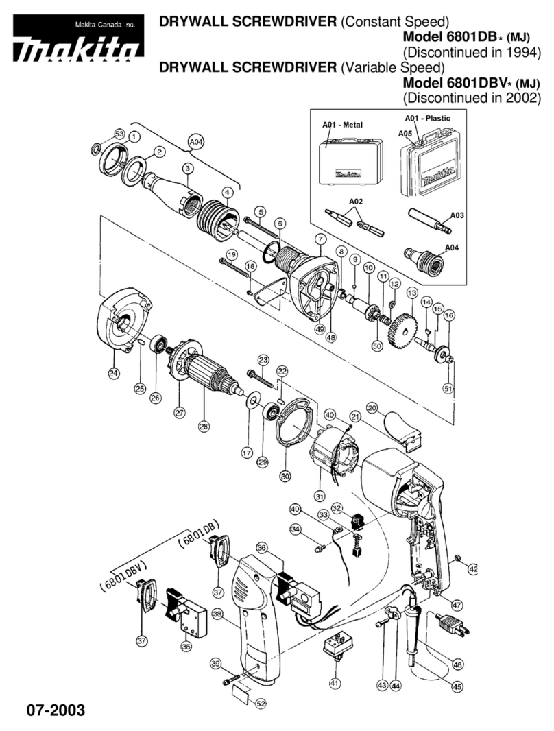 Makita 6801DB User manual Makita 6801DB User manual