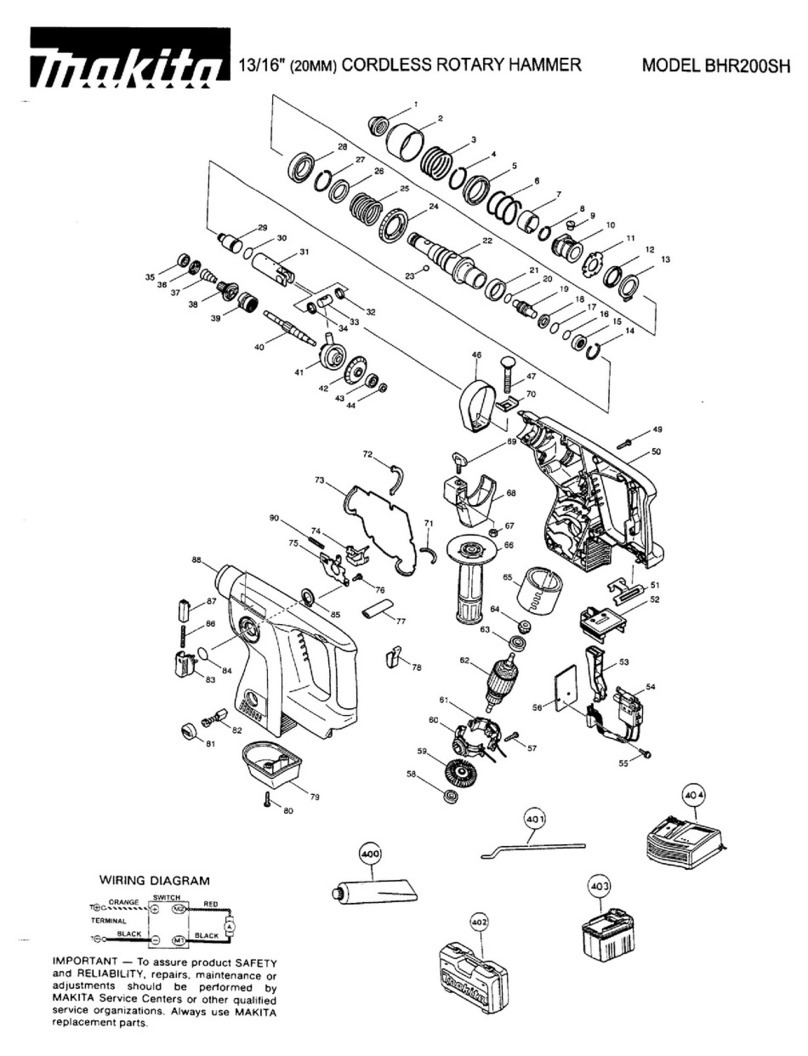Makita BHR200SH Quick start guide