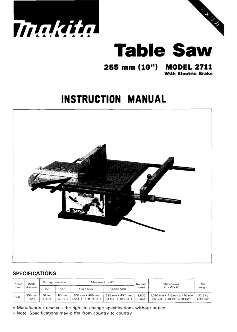 Makita ARBOR 2711 instruction manual