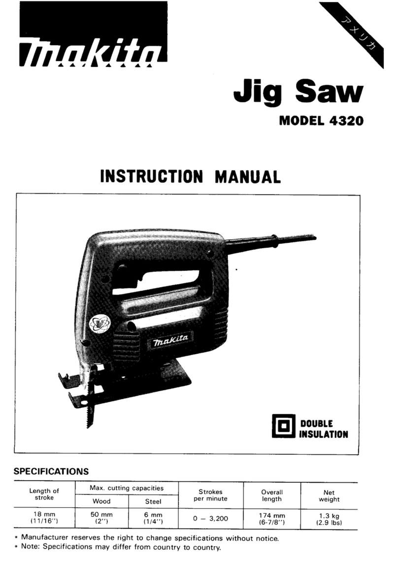 Makita DOUBLE INSULATION 4320 User manual