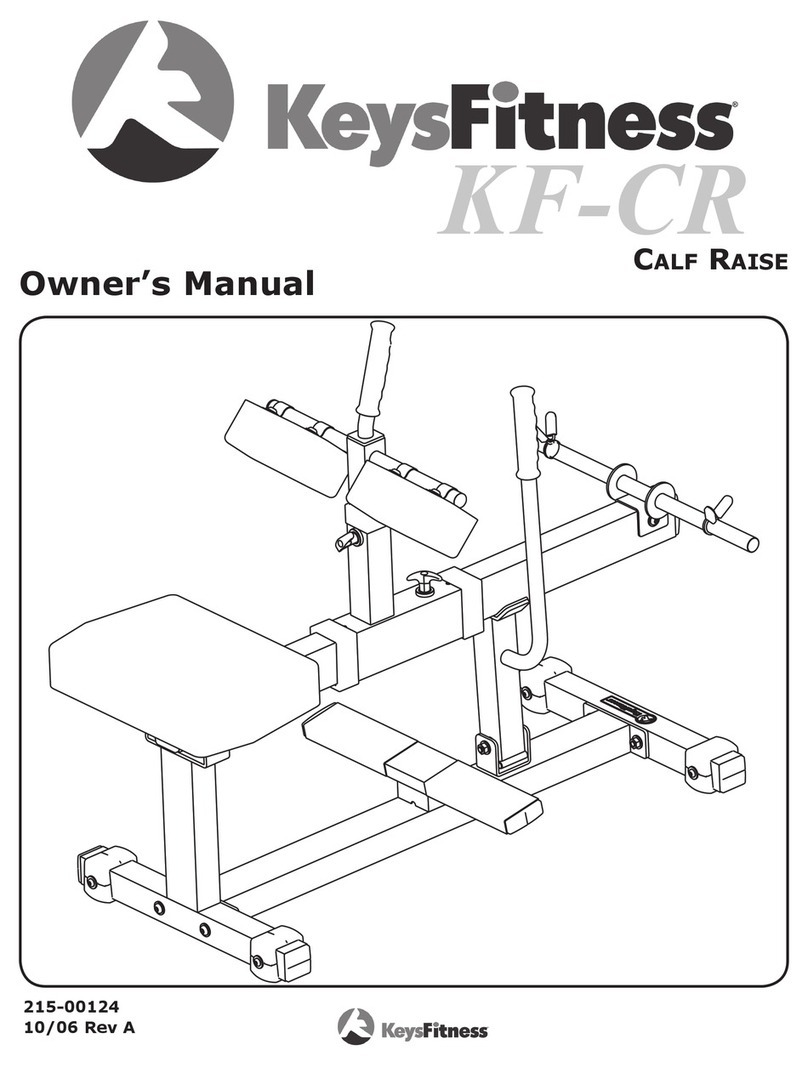 Keys Fitness Calf Raise KF-CR owner's manual