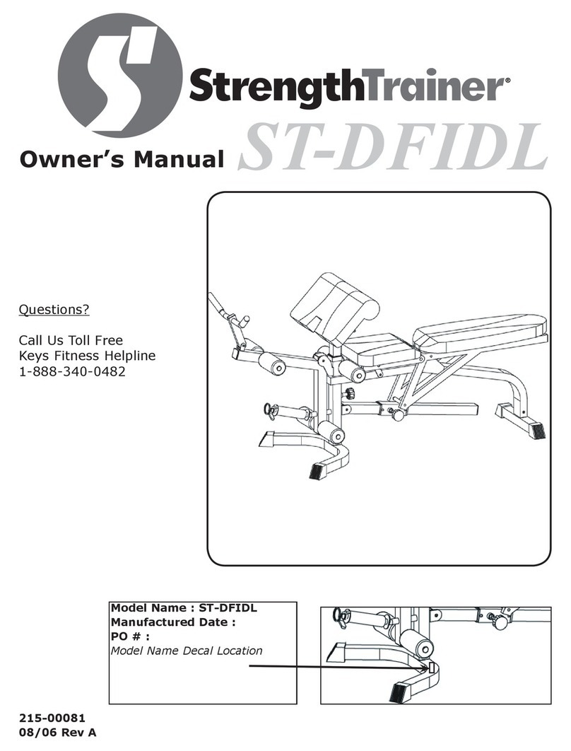Keys Fitness STRENGTH TRAINER ST-DFIDL owner's manual