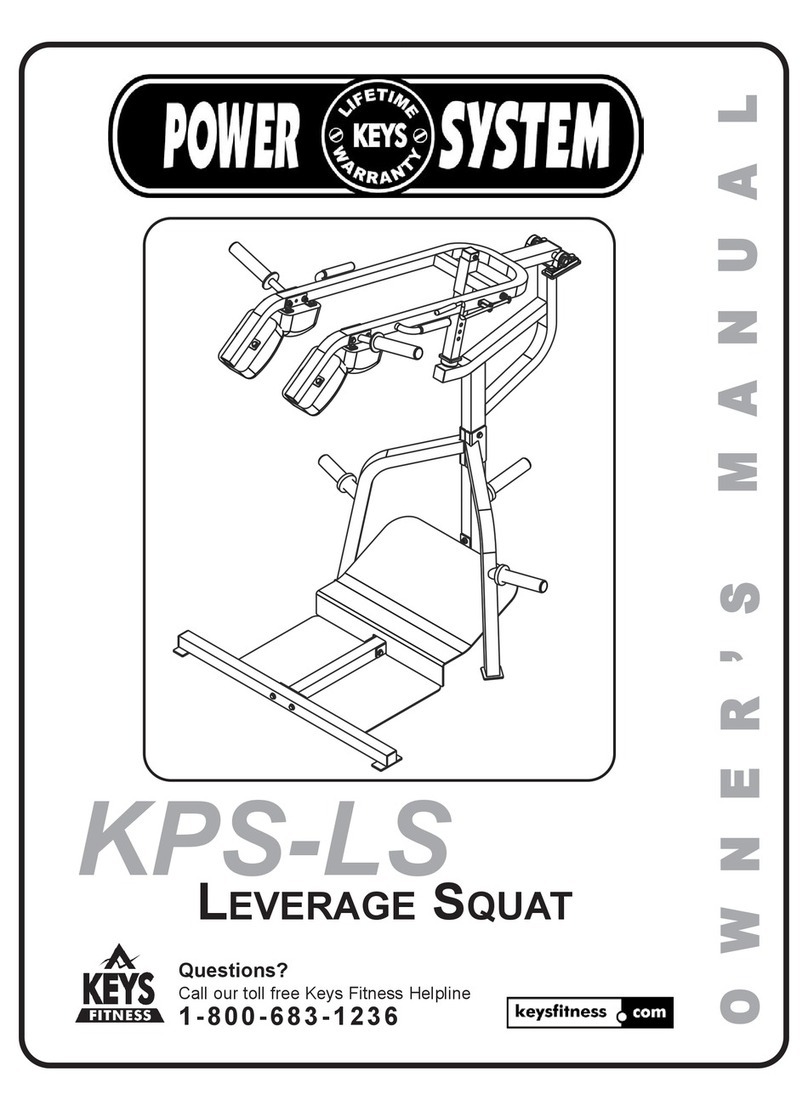 Keys Fitness Leverage Squat KPS-LS owner's manual