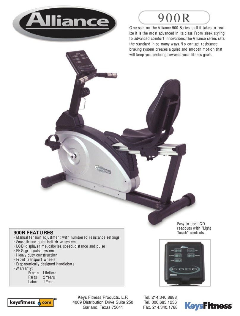 Keys Fitness Alliance 900R Specifications