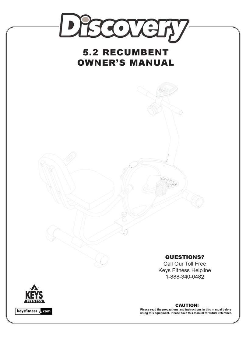 Keys Fitness 5.2 Recumbent owner's manual