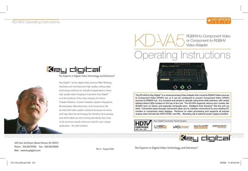 Key Digital KD-VA5 operating instructions