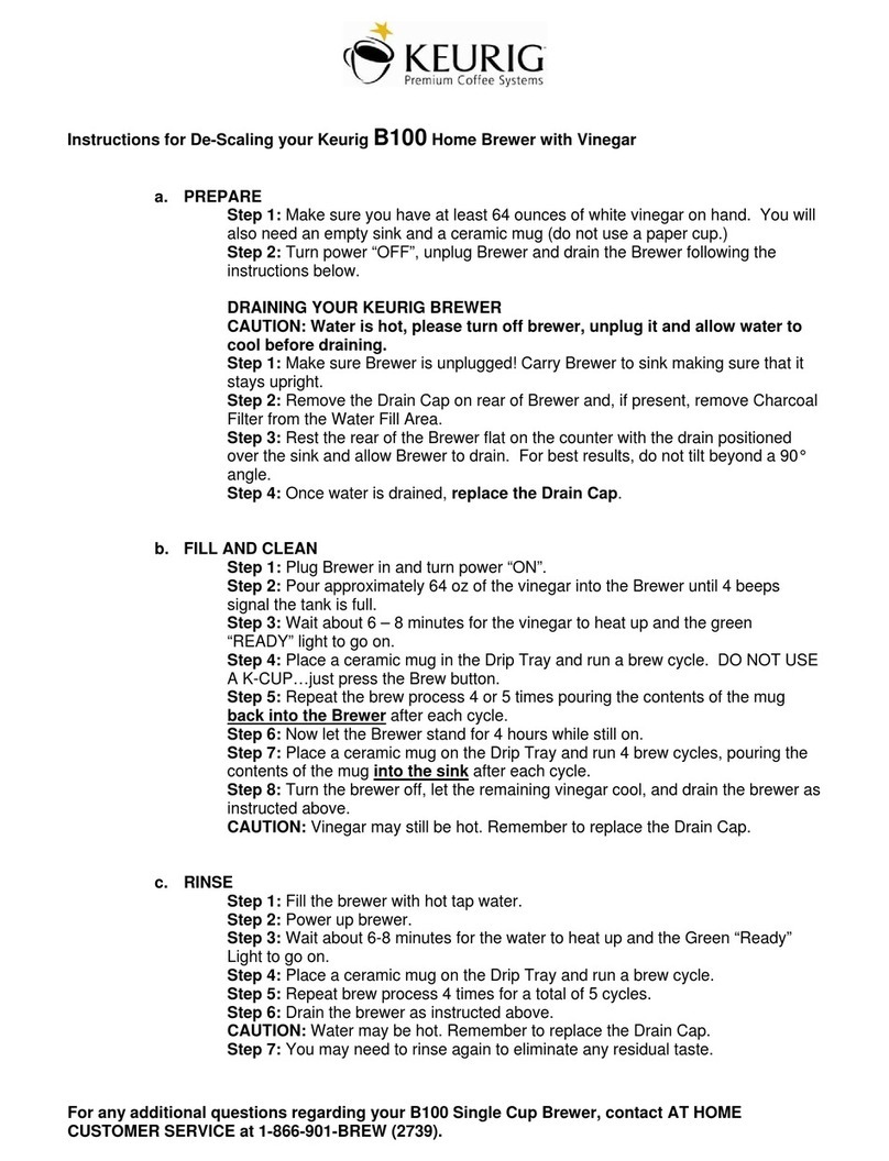 Keurig B100 Manual