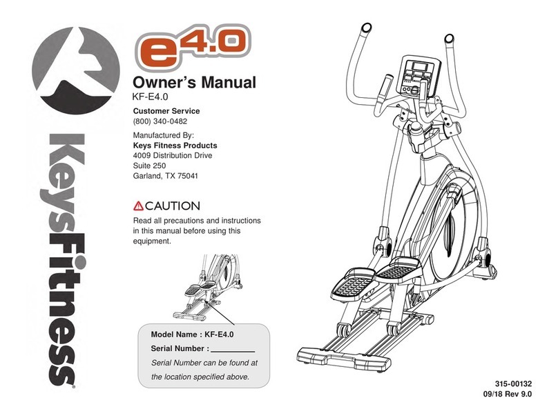 Keys Fitness KF-E4.0 owner's manual