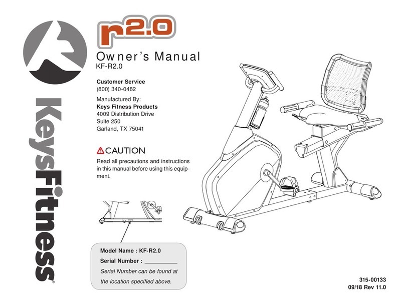 Keys Fitness KF-R2.0 owner's manual