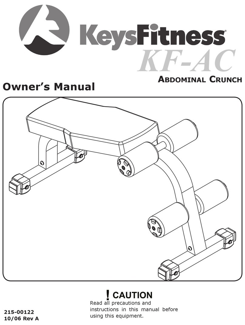 Keys Fitness AbdominAl CrunCh KF-AC User manual