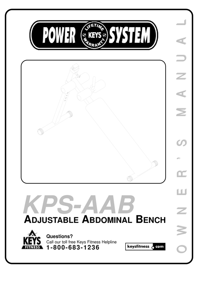 Keys Fitness ABDOMINAL BENCH KPS-AAB User manual