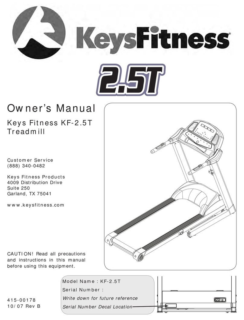 Keys Fitness KF-2-5T User manual