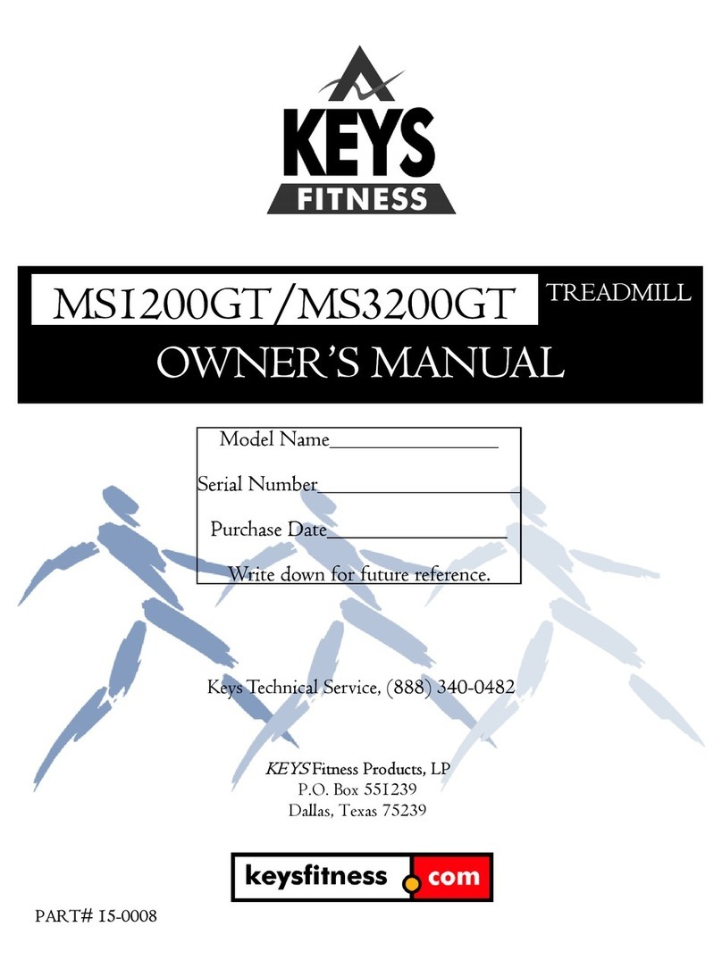 Keys Fitness MS1200GT User manual Keys Fitness MS1200GT User manual