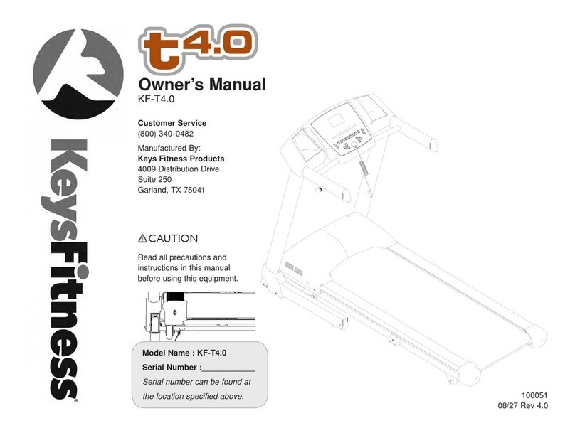 Keys Fitness KF-T4-0 owner's manual