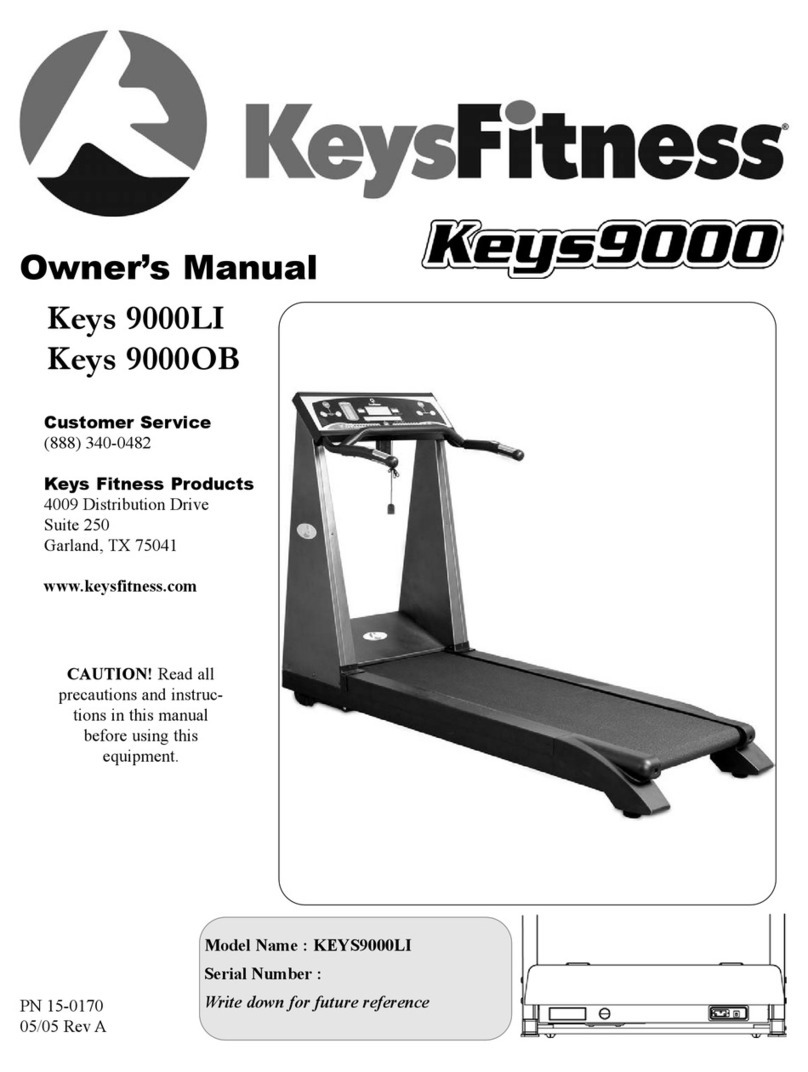 Keys Fitness Keys 9000LI owner's manual