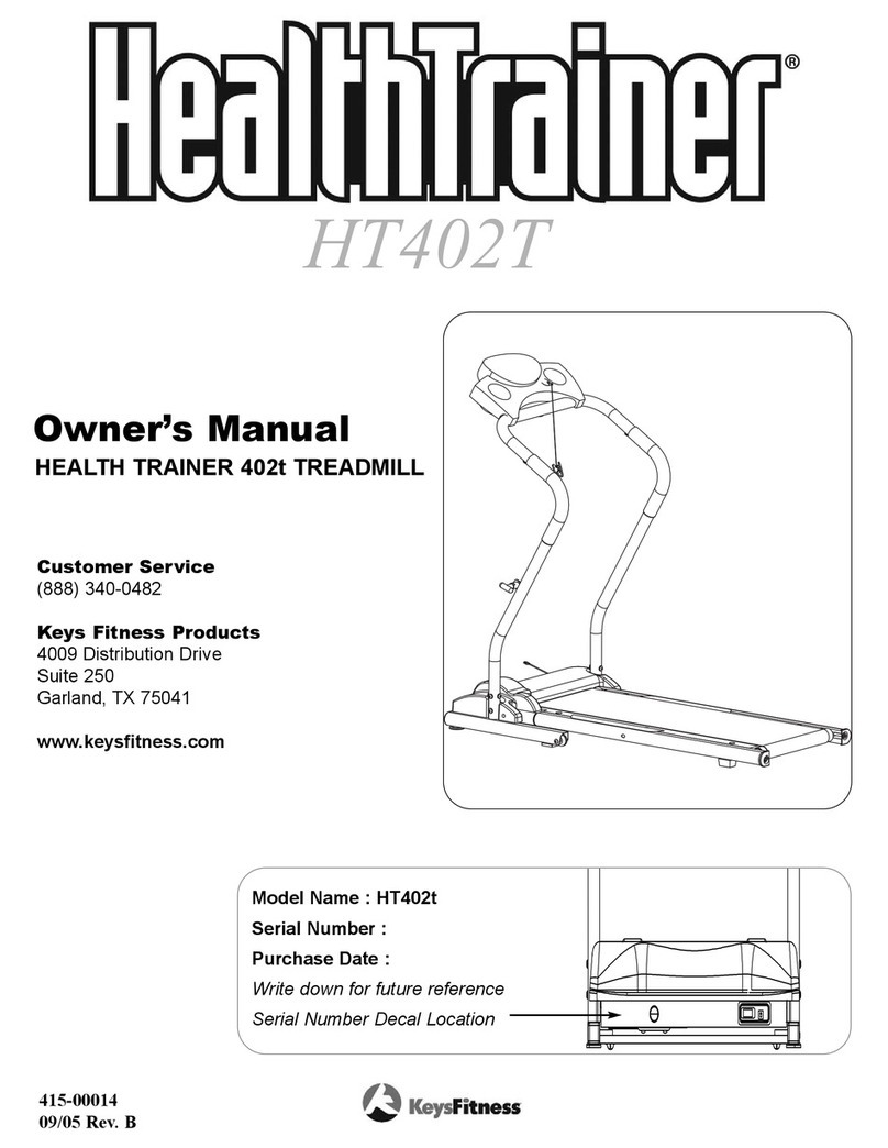 Keys Fitness HT402t owner's manual