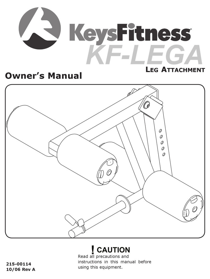 Keys Fitness Leg Attachment KF-LEGA User manual