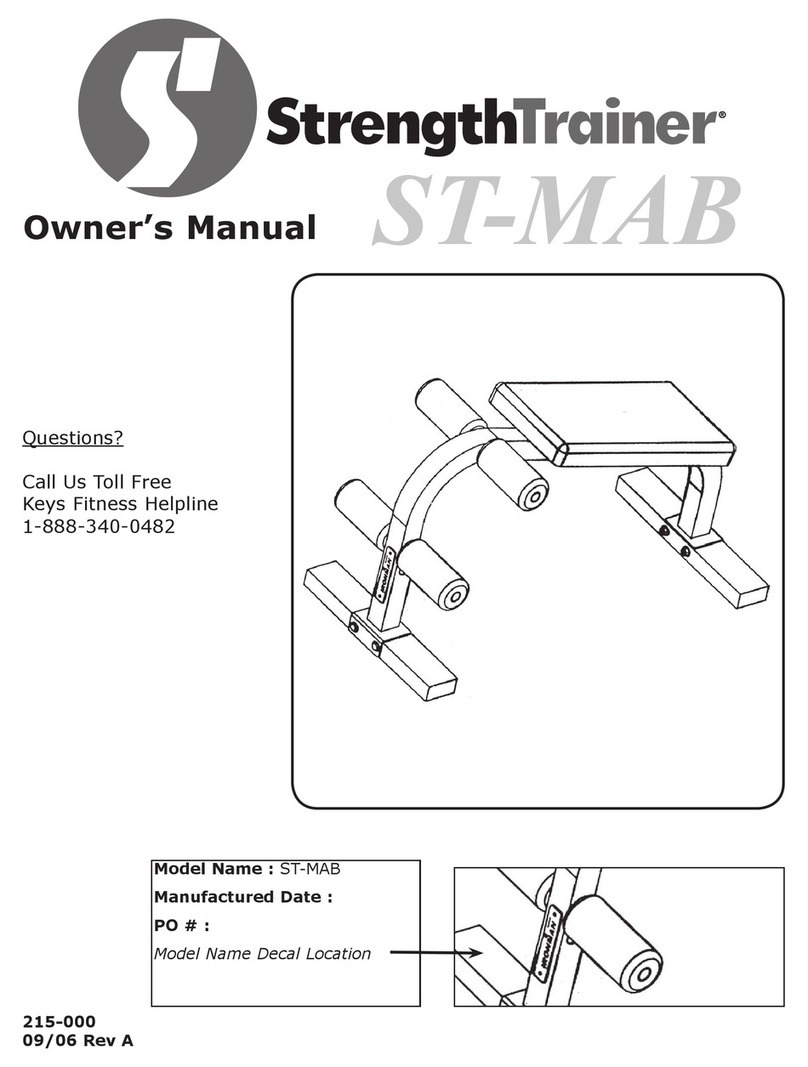 Keys Fitness Strength Trainer ST-MAB User manual