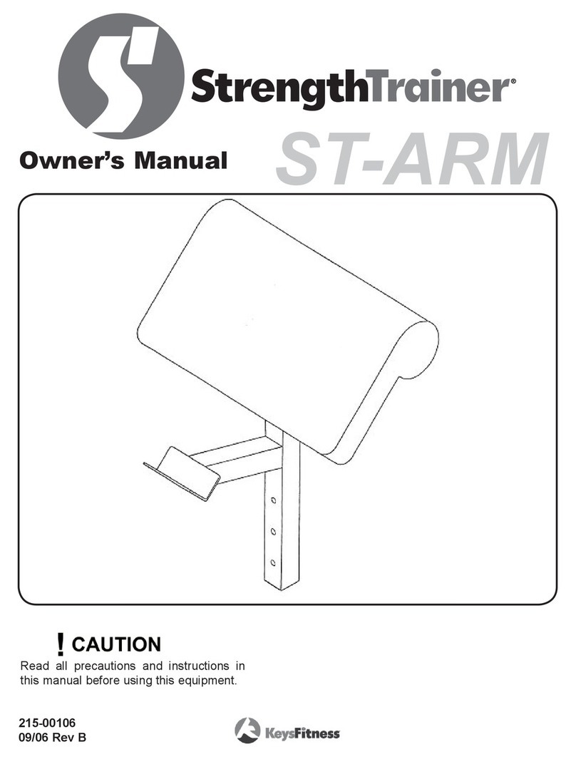 Keys Fitness StrenghtTrainer ST-ARM User manual Keys Fitness StrenghtTrainer ST-ARM User manual