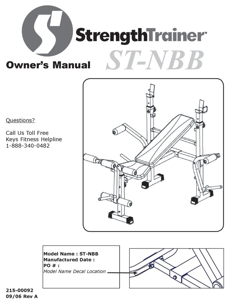 Keys Fitness ST-NBB owner's manual