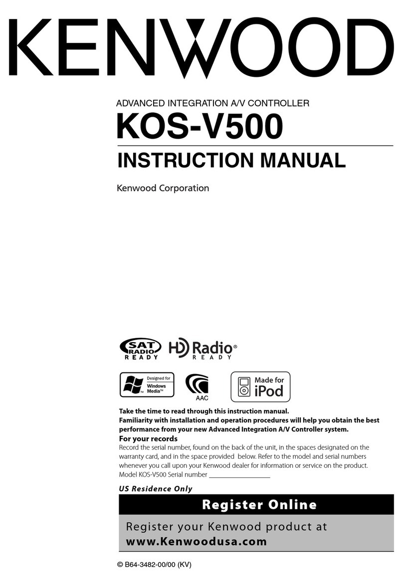 Kenwood KOS-V500 User manual