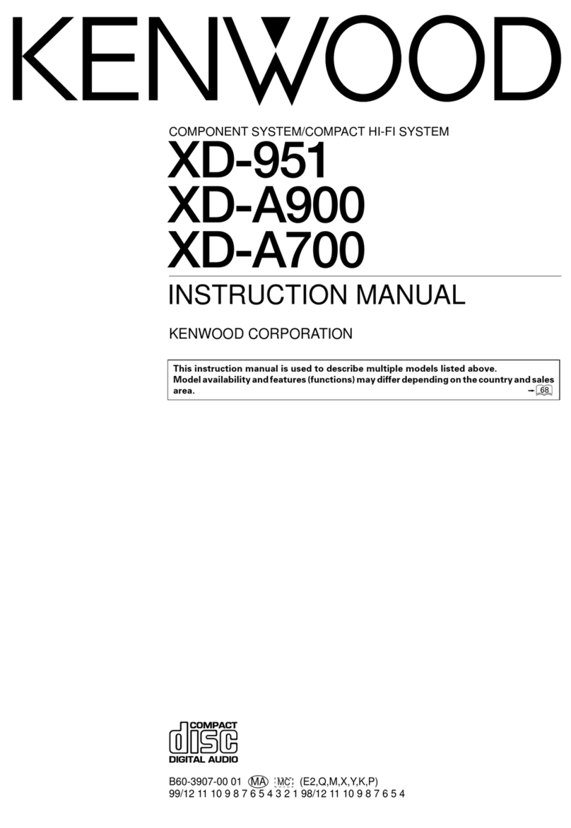 Kenwood XD-951 User manual