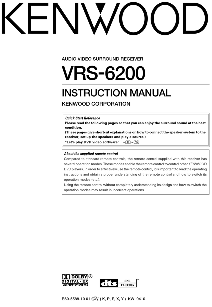 Kenwood VRS-6200 instruction manual