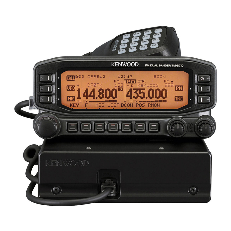Kenwood TM-D710A User manual Kenwood TM-D710A User manual