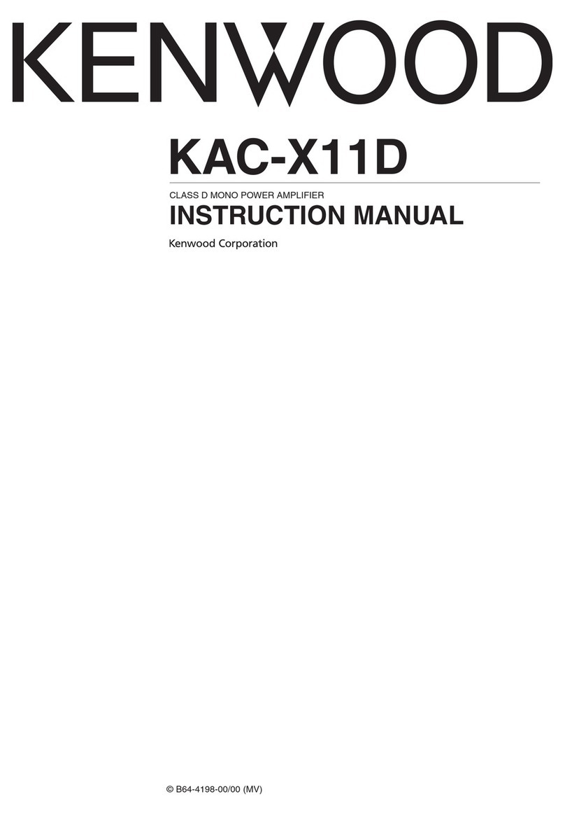 Kenwood KAC-X11D instruction manual