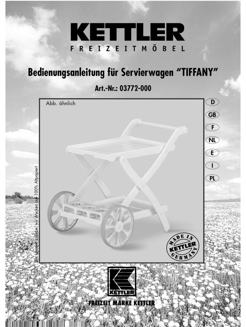 Kettler TIFFANY 03772-000 User manual Kettler TIFFANY 03772-000 User manual