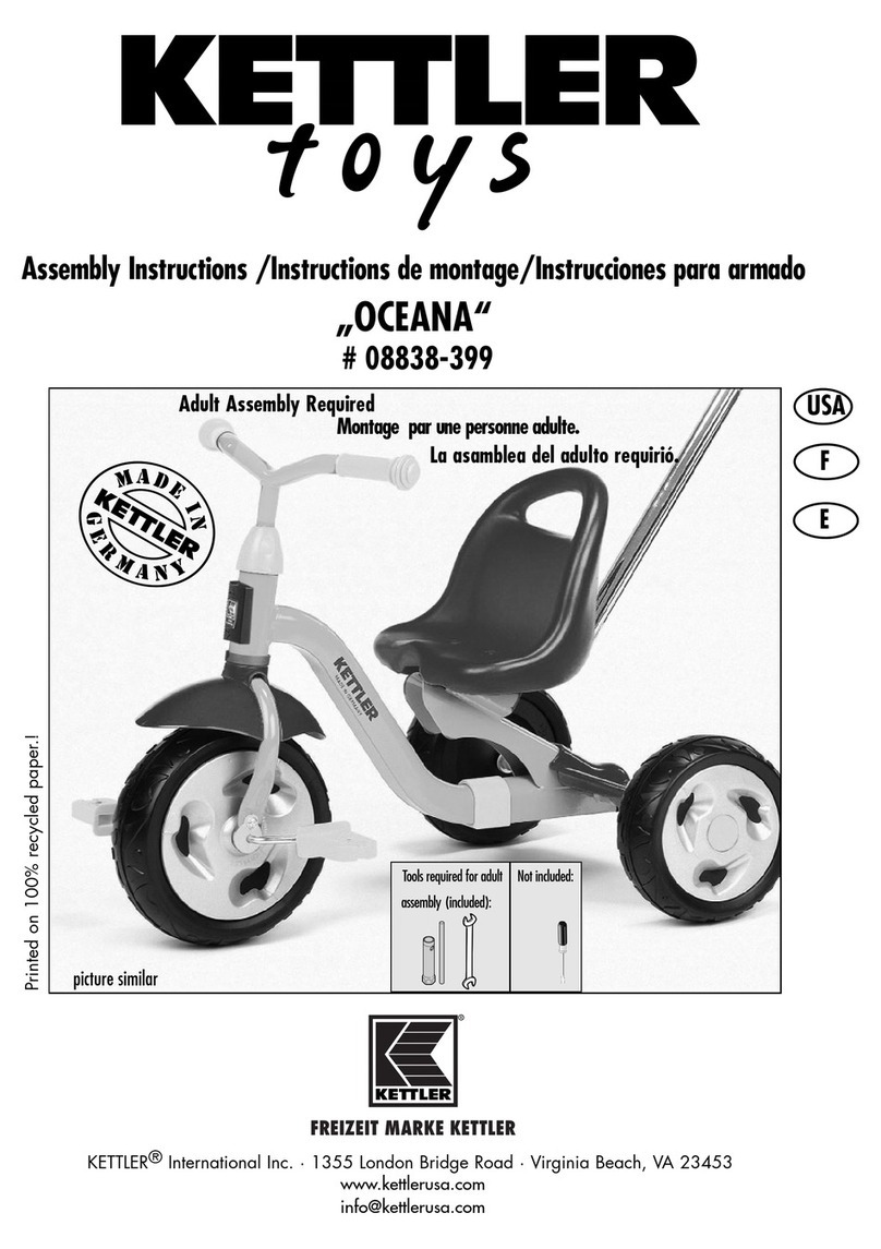 Kettler Oceana 08838-399 Assembly instructions