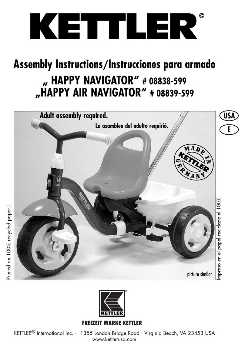 Kettler HAPPY NAVIGATOR 08839-599 User manual