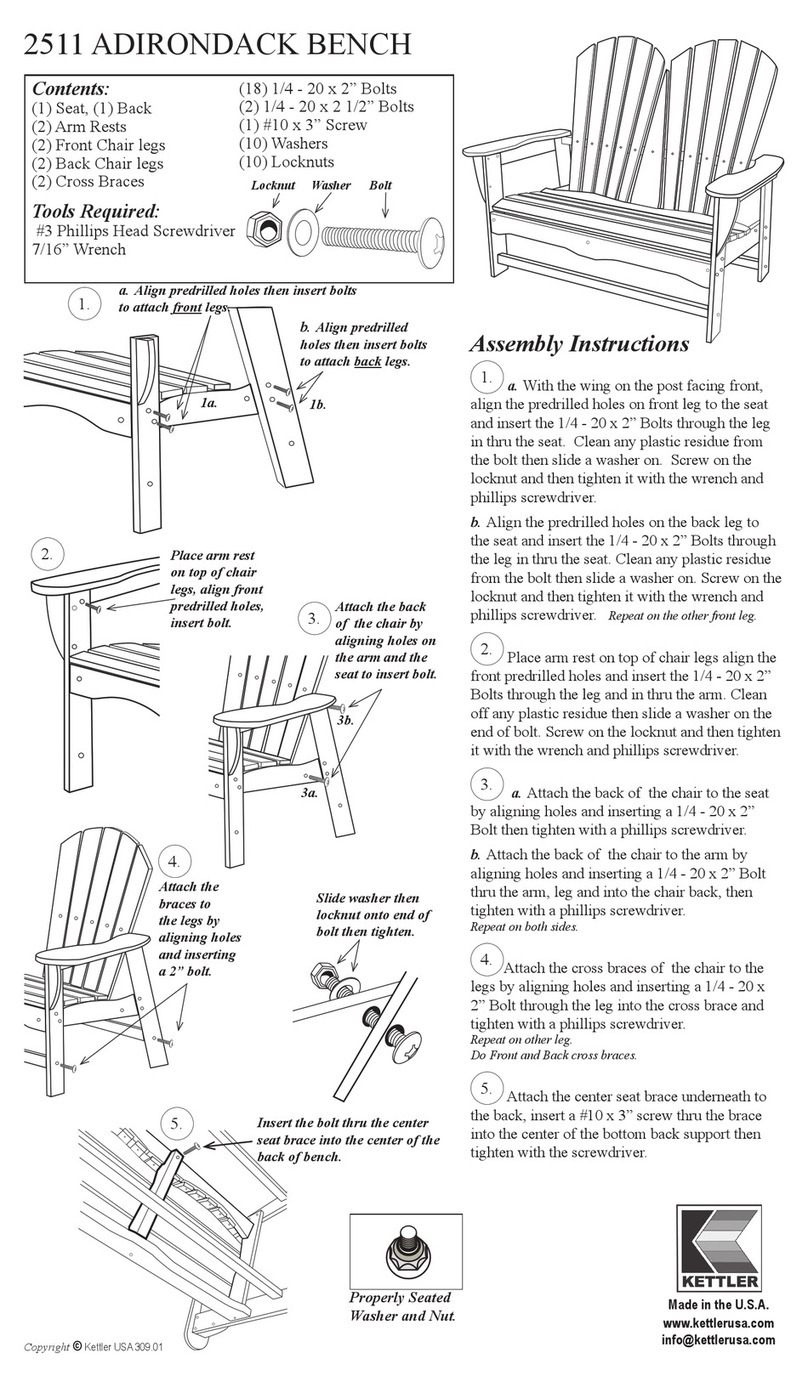 Kettler ADIRONDACK 2511 user manual