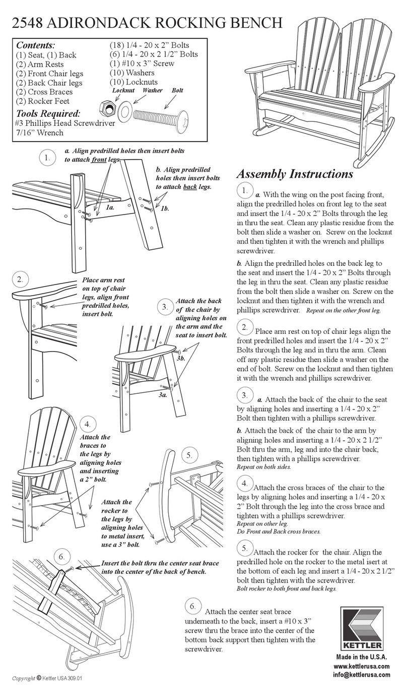 Kettler 2548 Assembling instructions Kettler 2548 Assembling instructions