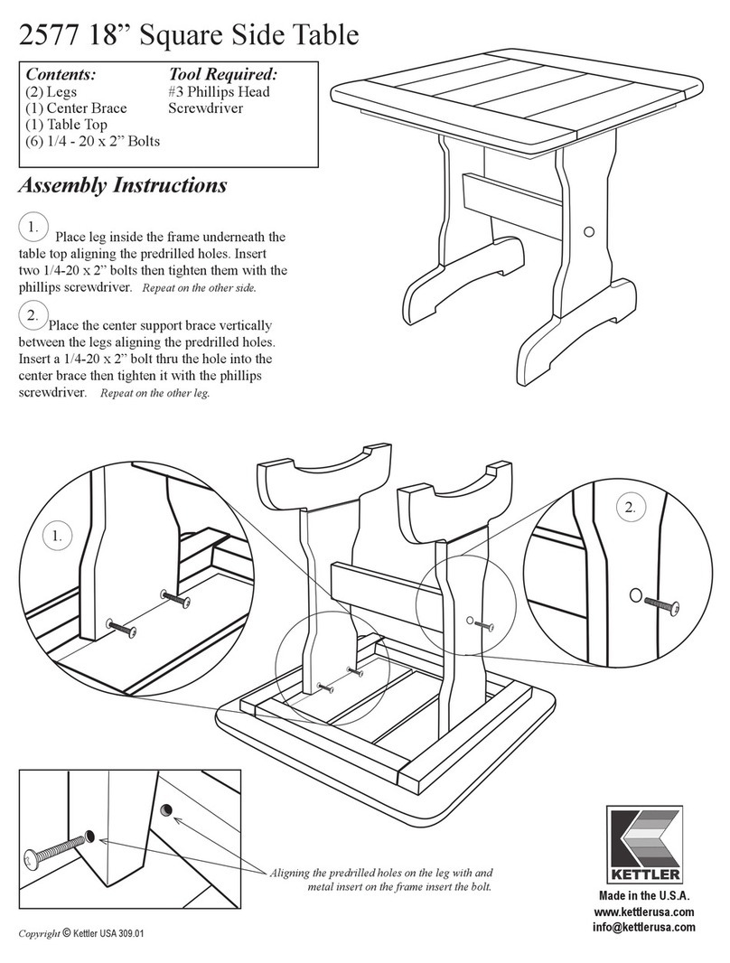 Kettler 2577 Assembling instructions Kettler 2577 Assembling instructions