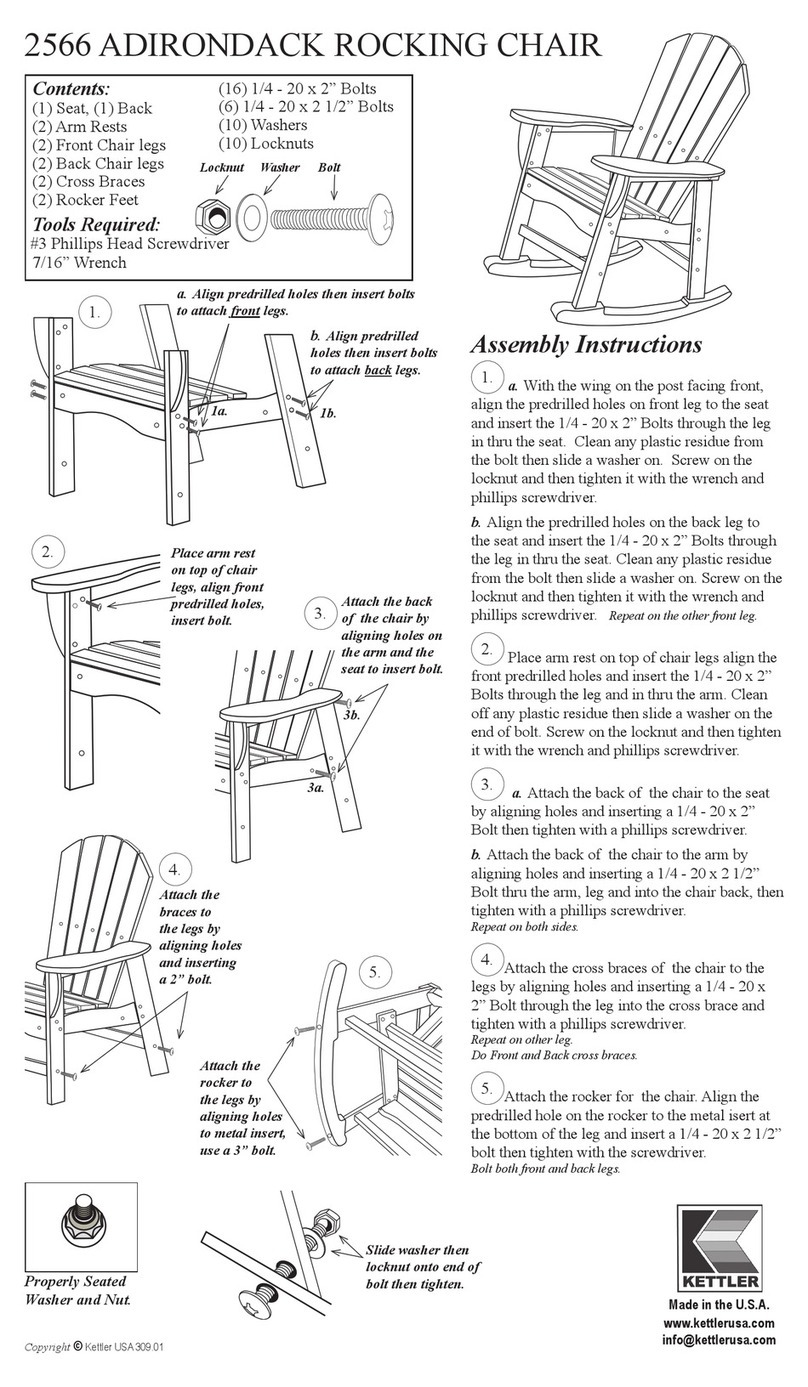 Kettler CHAIR 2566 User manual Kettler CHAIR 2566 User manual