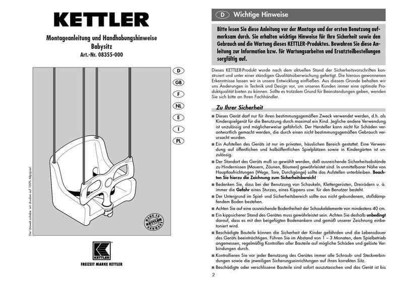 Kettler BABYSITZ 08355-000 Installation guide