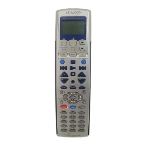 Kenwood Sovereign LCD Remote Control User manual