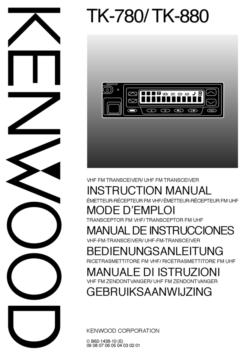 Kenwood TK-780 series instruction manual