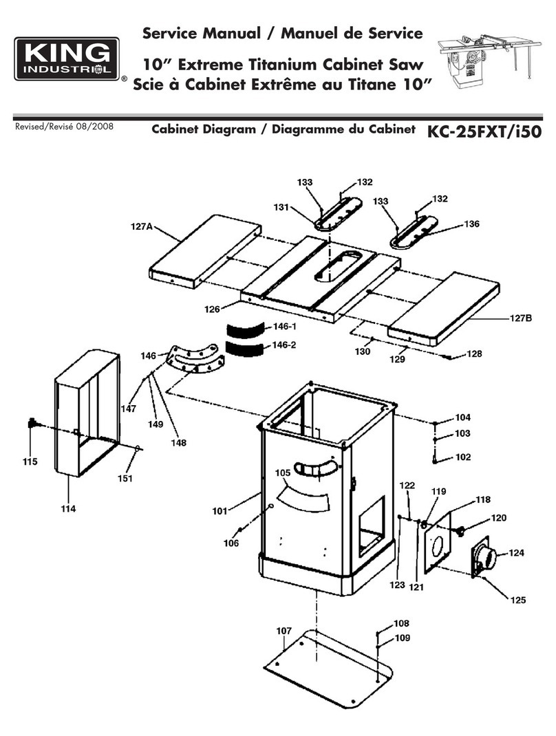 King Canada KC-25FXT-i50 Service manual & parts list