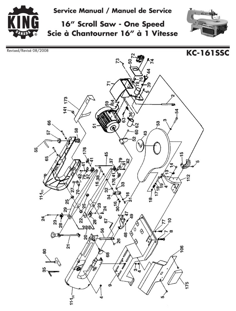 King Canada KC-161SSC Service manual