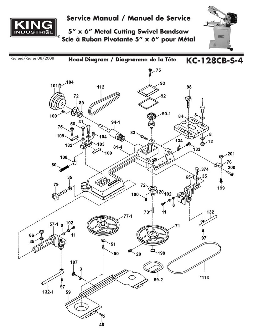 King Industrial KC-128CB-S-4 Service manual