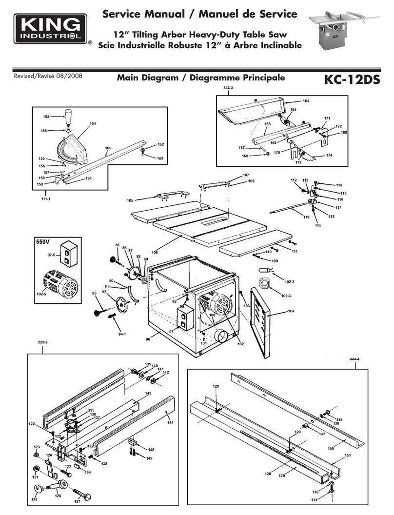 King Industrial KC-12DS Service manual